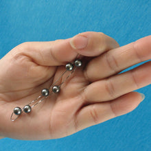 Load image into Gallery viewer, 14k White Gold Grey Cultured Pearl Handcrafted Tin-Cup Bracelet