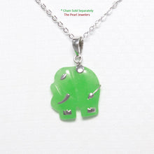 Load image into Gallery viewer, Handcrafted Green Jade Elephant Pendant