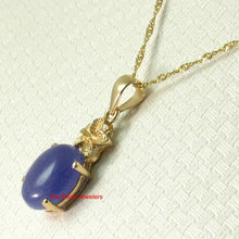 Load image into Gallery viewer, Hawaiian Plumeria Lavender Jade 14k Gold Pendant