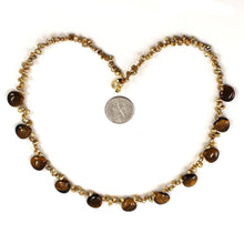 Load image into Gallery viewer, Heart-Shaped Tiger Eye &amp; Keshi Pearl Necklace