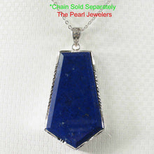 Load image into Gallery viewer, Large Diamond Shaped Blue Lapis Pendant