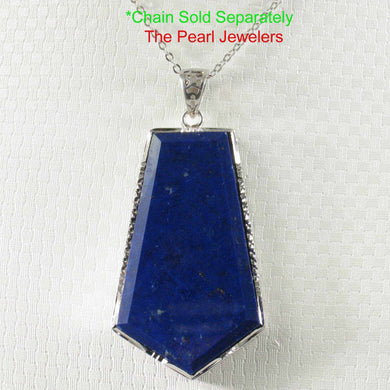 Large Diamond Shaped Blue Lapis Pendant