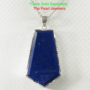 Large Diamond Shaped Blue Lapis Pendant