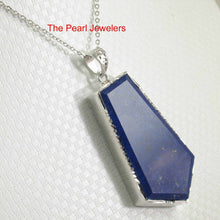 Load image into Gallery viewer, Large Diamond Shaped Blue Lapis Pendant