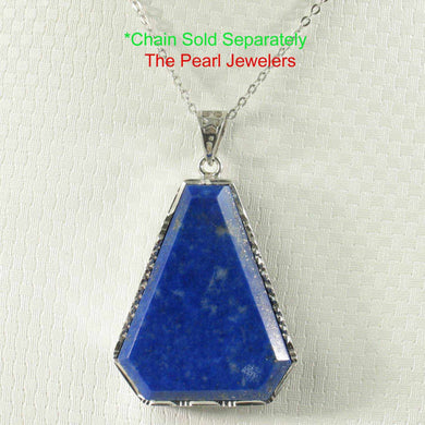 Large Diamond Shaped Blue Lapis Pendant
