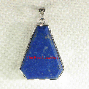 Large Diamond Shaped Blue Lapis Pendant