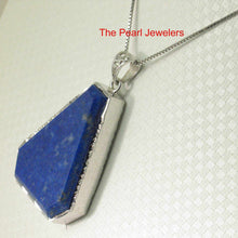 Load image into Gallery viewer, Large Diamond Shaped Blue Lapis Pendant