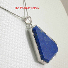 Load image into Gallery viewer, Large Diamond Shaped Blue Lapis Pendant