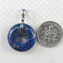 Load image into Gallery viewer, Large Blue Lapis Donut Pendant