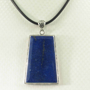 Large Trapezoid Blue Lapis Lazuli Pendant