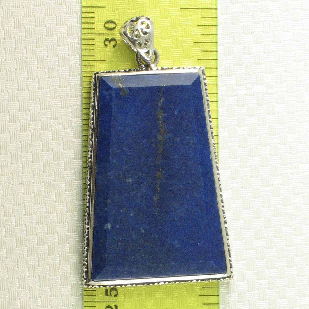 Large Trapezoid Blue Lapis Lazuli Pendant