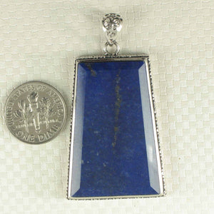 Large Trapezoid Blue Lapis Lazuli Pendant