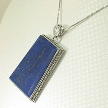 Load image into Gallery viewer, Large Trapezoid Blue Lapis Lazuli Pendant