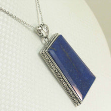 Load image into Gallery viewer, Large Trapezoid Blue Lapis Lazuli Pendant