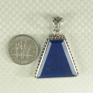 Large Trapezoid Blue Lapis Lazuli Pendant