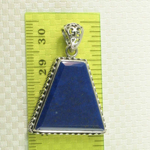Large Trapezoid Blue Lapis Lazuli Pendant