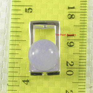 10 mm Lavender Jade Sterling Silver Pendant