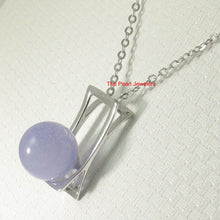 Load image into Gallery viewer, 10 mm Lavender Jade Sterling Silver Pendant