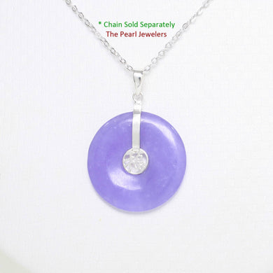 Lavender Jade Fortune Pendant