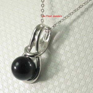 Love Knot Black Onyx Pendant