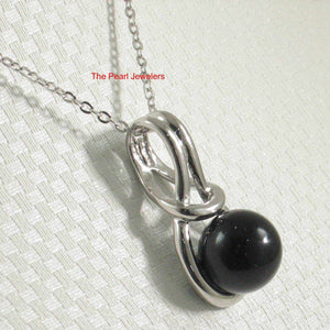 Love Knot Black Onyx Pendant
