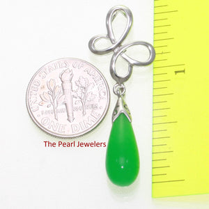 Love Knot Green Jade Pendant