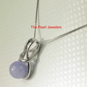 Love Knot Lavender Jade Pendant