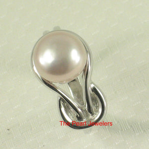 Solid Sterling Silver .925 Love-Knot Lavender Freshwater Pearl Ring