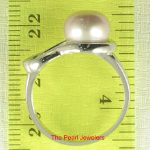 Load image into Gallery viewer, Solid Sterling Silver .925 Love-Knot Lavender Freshwater Pearl Ring