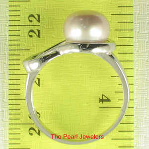 Solid Sterling Silver .925 Love-Knot Lavender Freshwater Pearl Ring