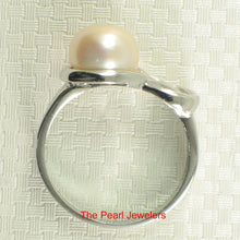 Load image into Gallery viewer, Solid Sterling Silver .925 Love-Knot Pink Freshwater Pearl Ring