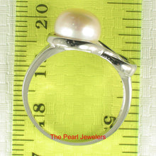 Load image into Gallery viewer, Solid Sterling Silver .925 Love-Knot Pink Freshwater Pearl Ring