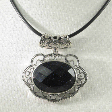 Lucky Lock Blue Sandstone Pendant