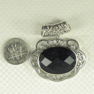 Lucky Lock Blue Sandstone Pendant