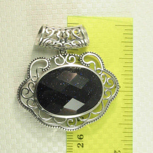 Lucky Lock Blue Sandstone Pendant
