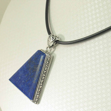 Maxi Trapezoid Blue Lapis Lazuli Pendant