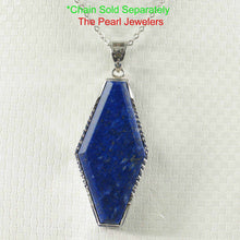 Load image into Gallery viewer, Medium Diamond Shaped Blue Lapis Pendant