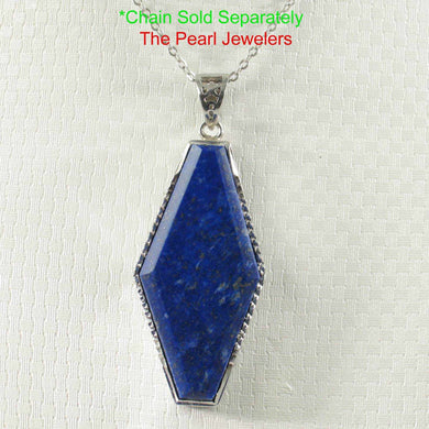 Medium Diamond Shaped Blue Lapis Pendant