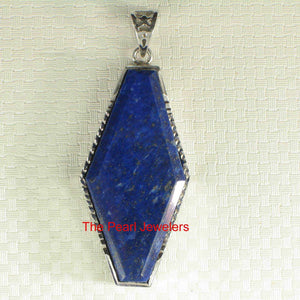 Medium Diamond Shaped Blue Lapis Pendant