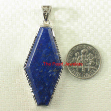 Load image into Gallery viewer, Medium Diamond Shaped Blue Lapis Pendant