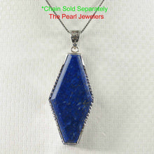 Load image into Gallery viewer, Medium Diamond Shaped Blue Lapis Pendant