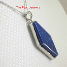 Load image into Gallery viewer, Medium Diamond Shaped Blue Lapis Pendant