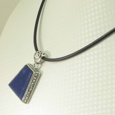 Medium Trapezoid Blue Lapis Lazuli Pendant