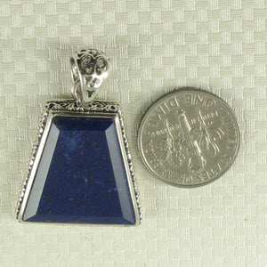 Medium Trapezoid Blue Lapis Lazuli Pendant
