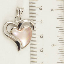 Load image into Gallery viewer, Mother of Pearl Heart Sterling Silver Pendant