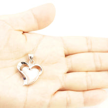 Load image into Gallery viewer, Mother of Pearl Heart Sterling Silver Pendant