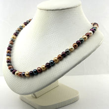 Load image into Gallery viewer, Multicolor Freshwater Pearl Necklace with .925 Silver Clasp