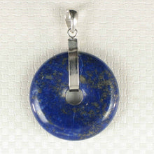 Load image into Gallery viewer, Natural 26 mm Blue Lapis Donut Pendant