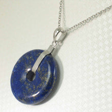 Load image into Gallery viewer, Natural 26 mm Blue Lapis Donut Pendant