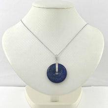 Load image into Gallery viewer, Natural 27 mm Blue Lapis Donut Pendant
